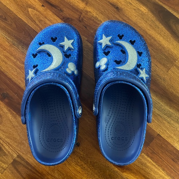 Blue Glittery Disney Crocs - Picture 2 of 4
